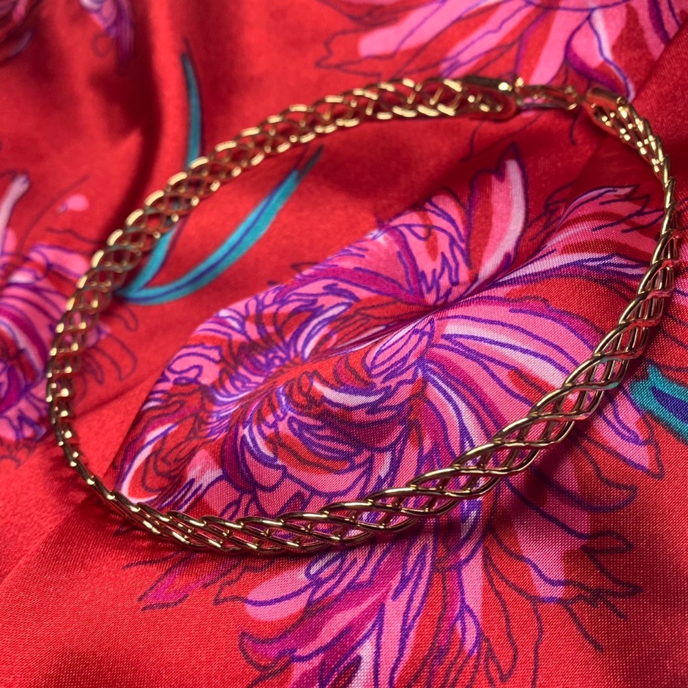 Huge golden hoop earrings!